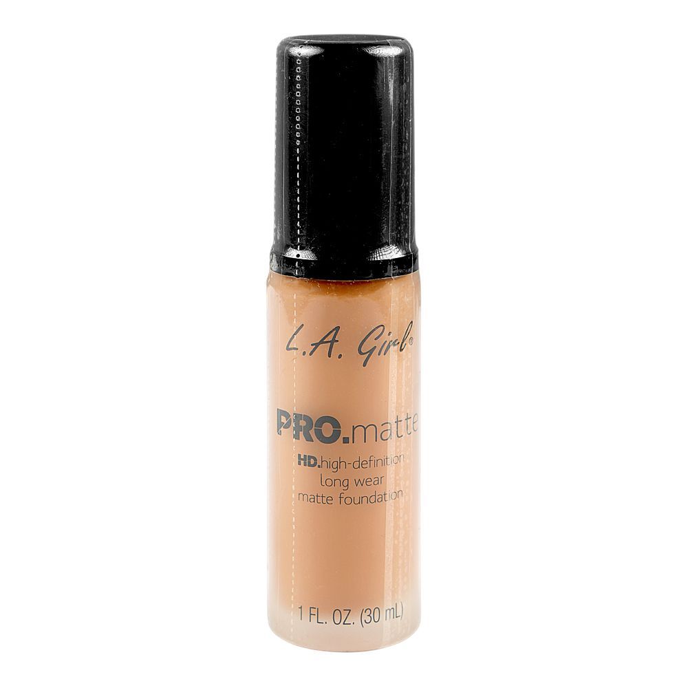 L.A. Girl Pro Matte HD Long Wear Matte Foundation, GLM680 Golden Bronze, 30ml - Main Image