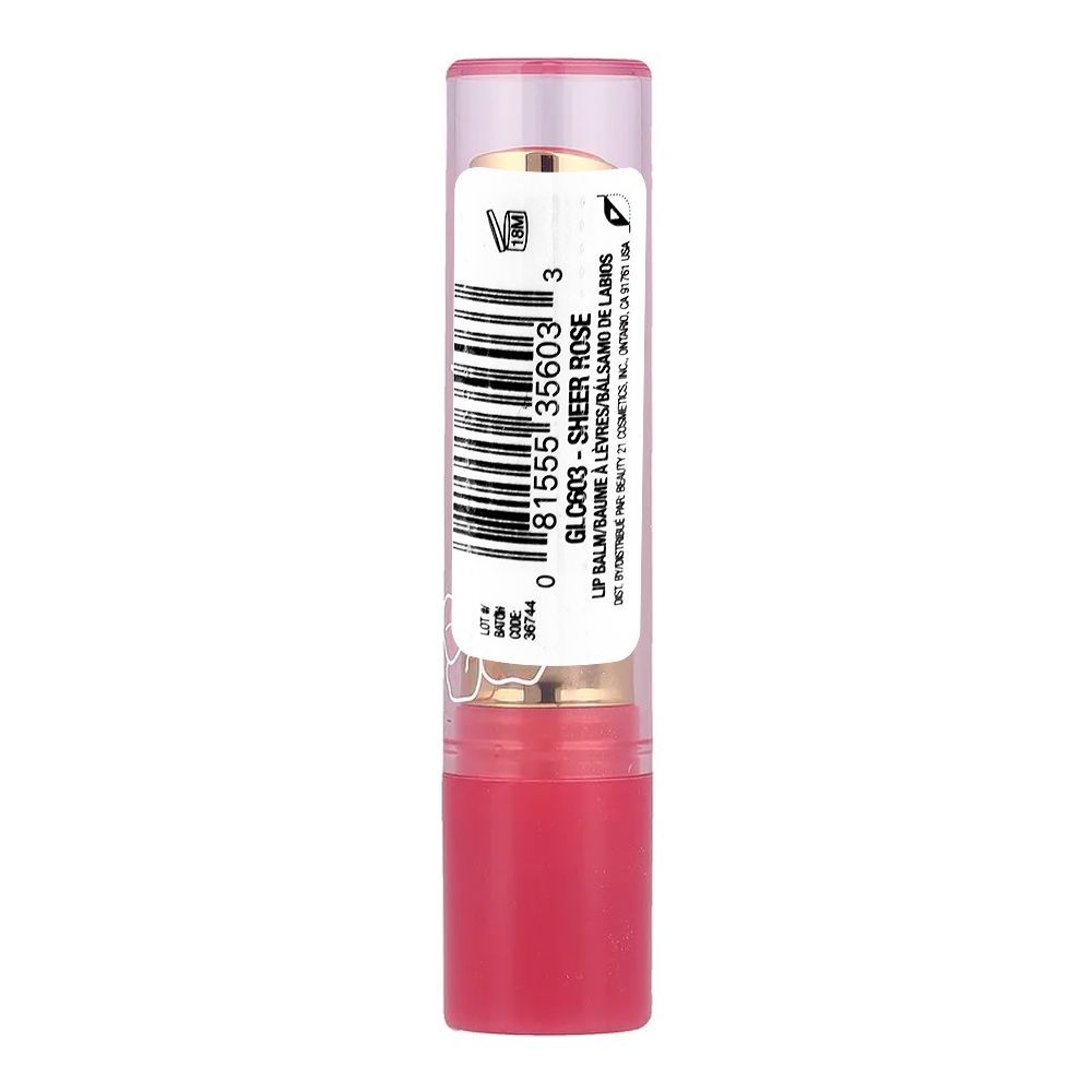 L.A. Girl Sheer Tint Lip Balm, GLC603 Sheer Rose - Image 3