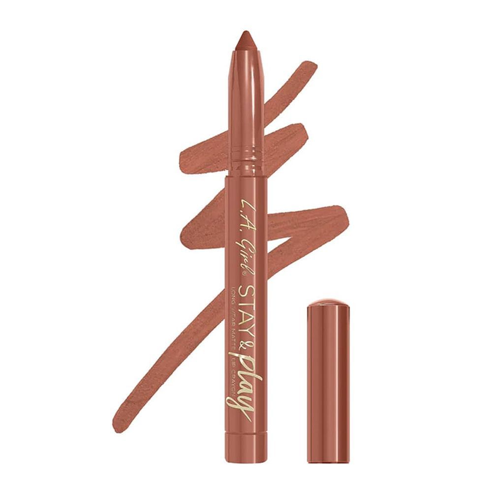 L.A. Girl Stay & Play Long Wear Matte Lip Crayon, GLC732 For Keeps, 1.4g - Main Image