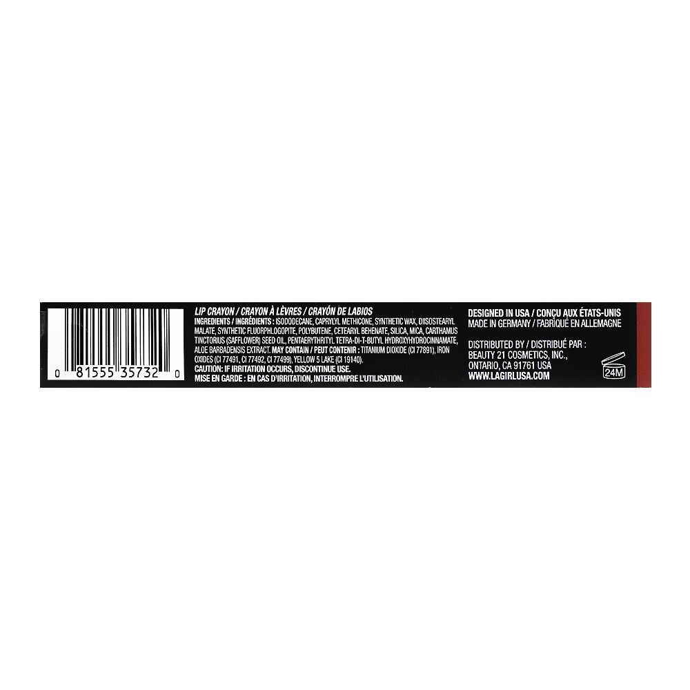 L.A. Girl Stay & Play Long Wear Matte Lip Crayon, GLC732 For Keeps, 1.4g - Image 4