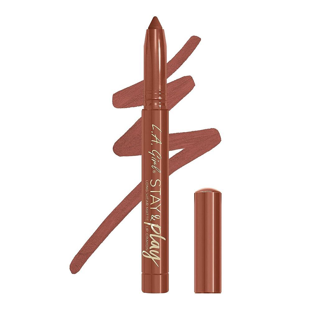 L.A. Girl Stay & Play Long Wear Matte Lip Crayon, GLC734 Stay With Me, 1.4g - Main Image