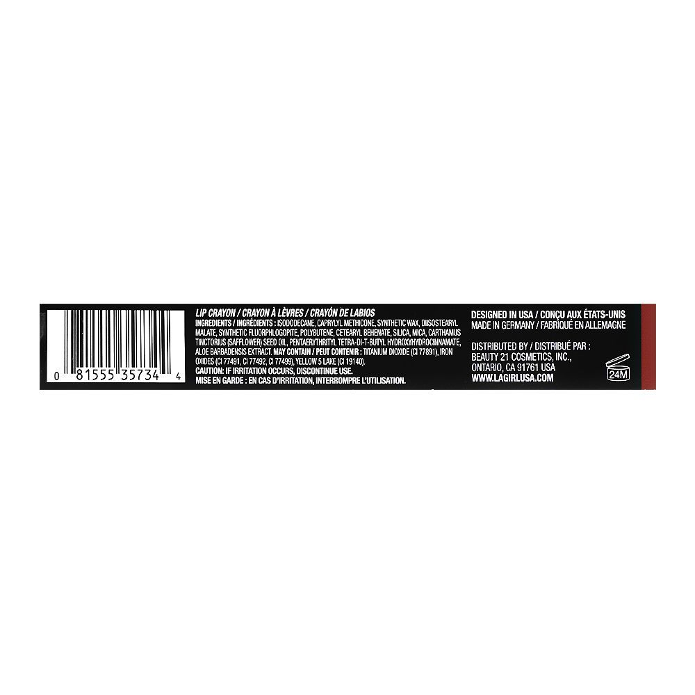 L.A. Girl Stay & Play Long Wear Matte Lip Crayon, GLC734 Stay With Me, 1.4g - Image 4
