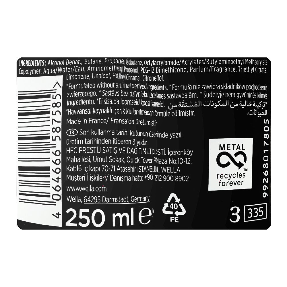 Wella Wellaflex Men Hairspray, 250Ml - Image 3