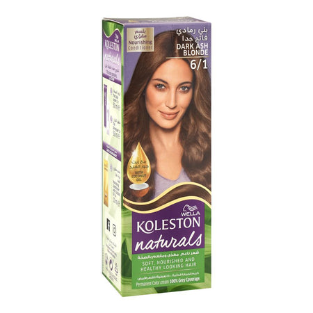 Wella Koleston Naturals Hair Color, 6/1 Dark Ash Blonde - Main Image