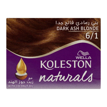 Wella Koleston Naturals Hair Color, 6/1 Dark Ash Blonde - Image 6