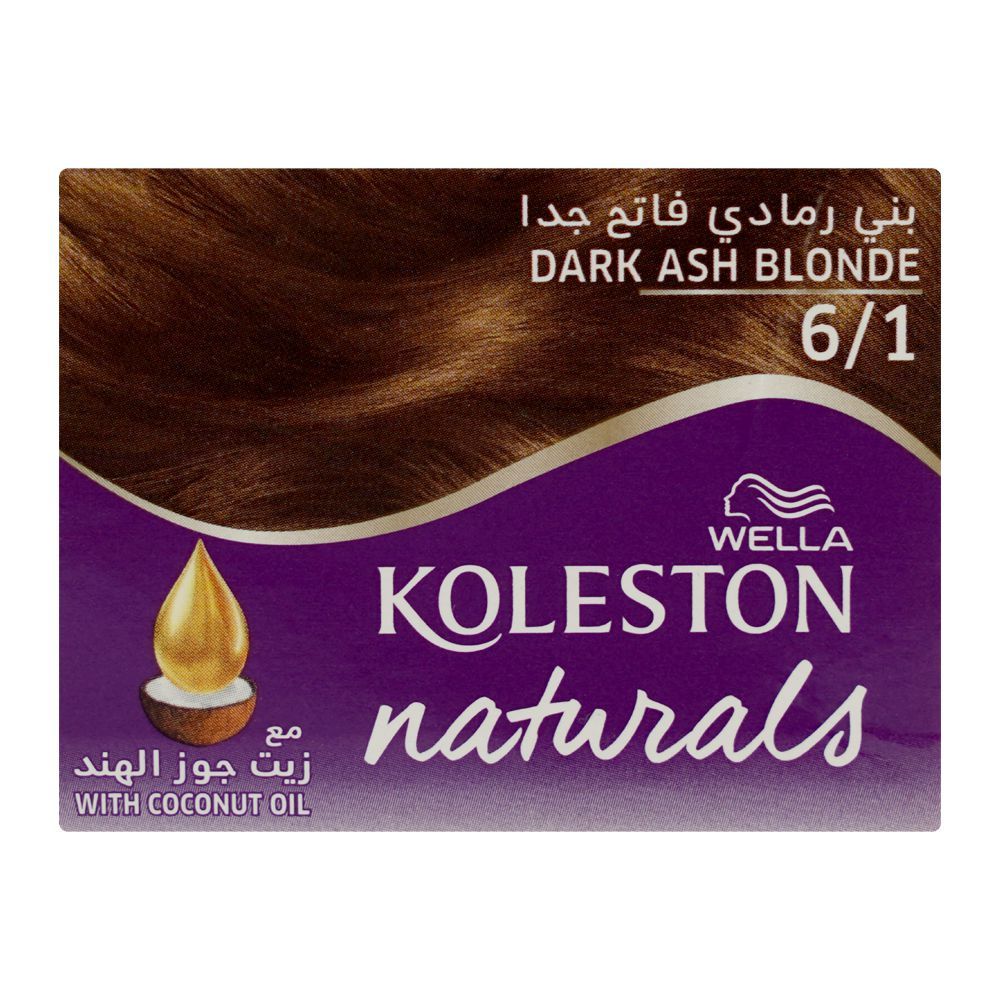 Wella Koleston Naturals Hair Color, 6/1 Dark Ash Blonde - Image 6