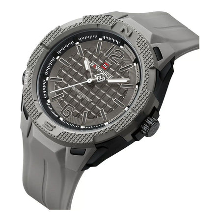 Naviforce Textura Edition Men's Analog Watch With Gray Dial & TPU Strap, Water Resistant, NF7126 T.GY/T.GY - Image 2