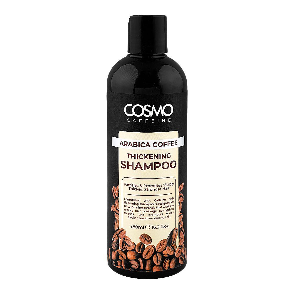 Cosmo Caffeine Arabica Coffee Thickening Shampoo, For Thick & Strong Hair, 480ml - Main Image