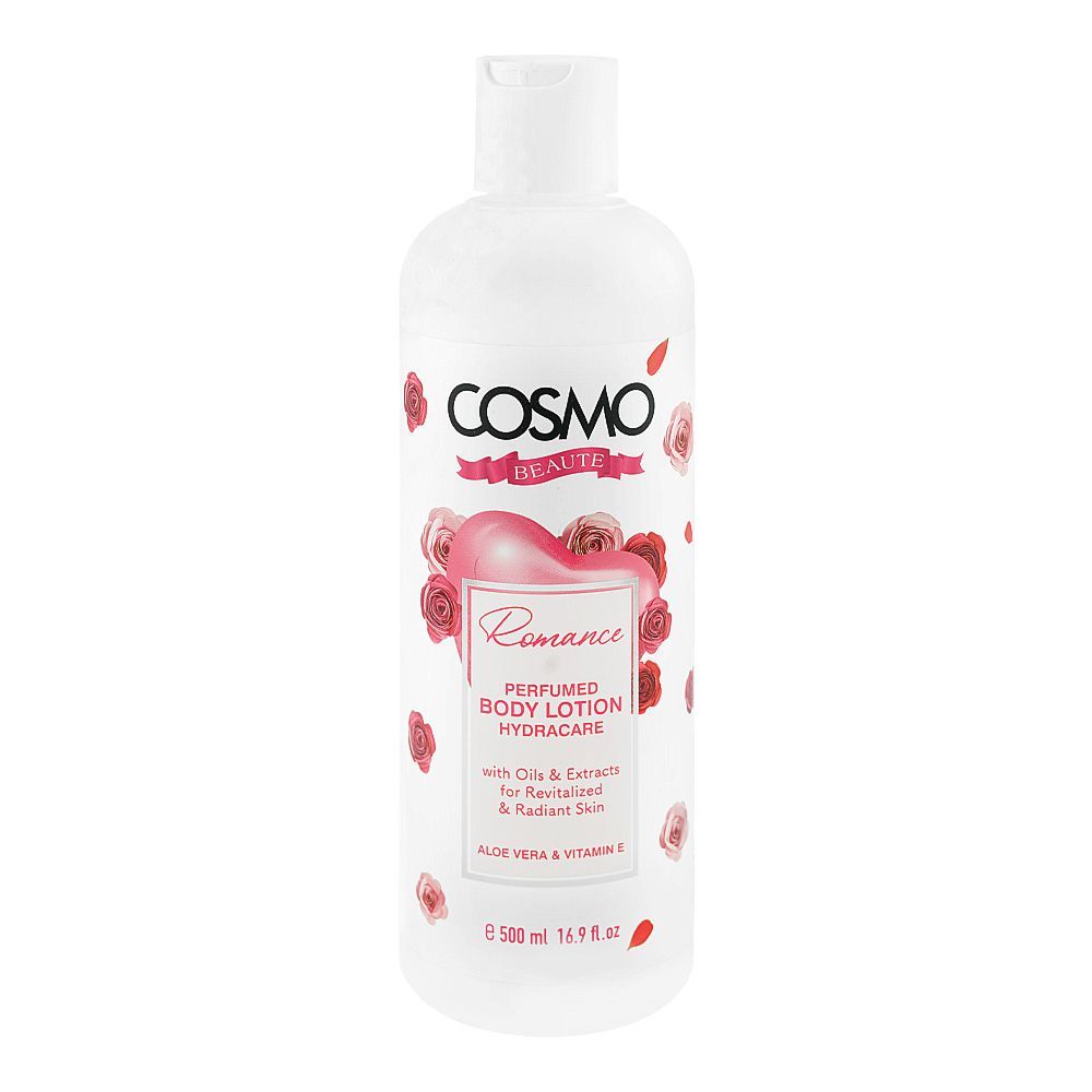 Cosmo Beaute Romance Perfumed Body Lotion, Aloe Vera & Vitamin E, For Radiant Skin, 500ml - Main Image