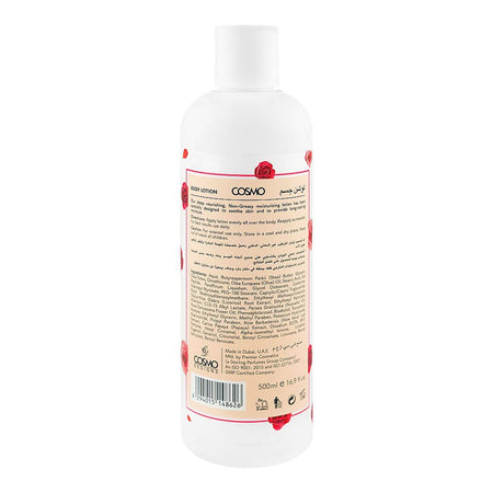 Cosmo Beaute Romance Perfumed Body Lotion, Aloe Vera & Vitamin E, For Radiant Skin, 500ml - Image 2