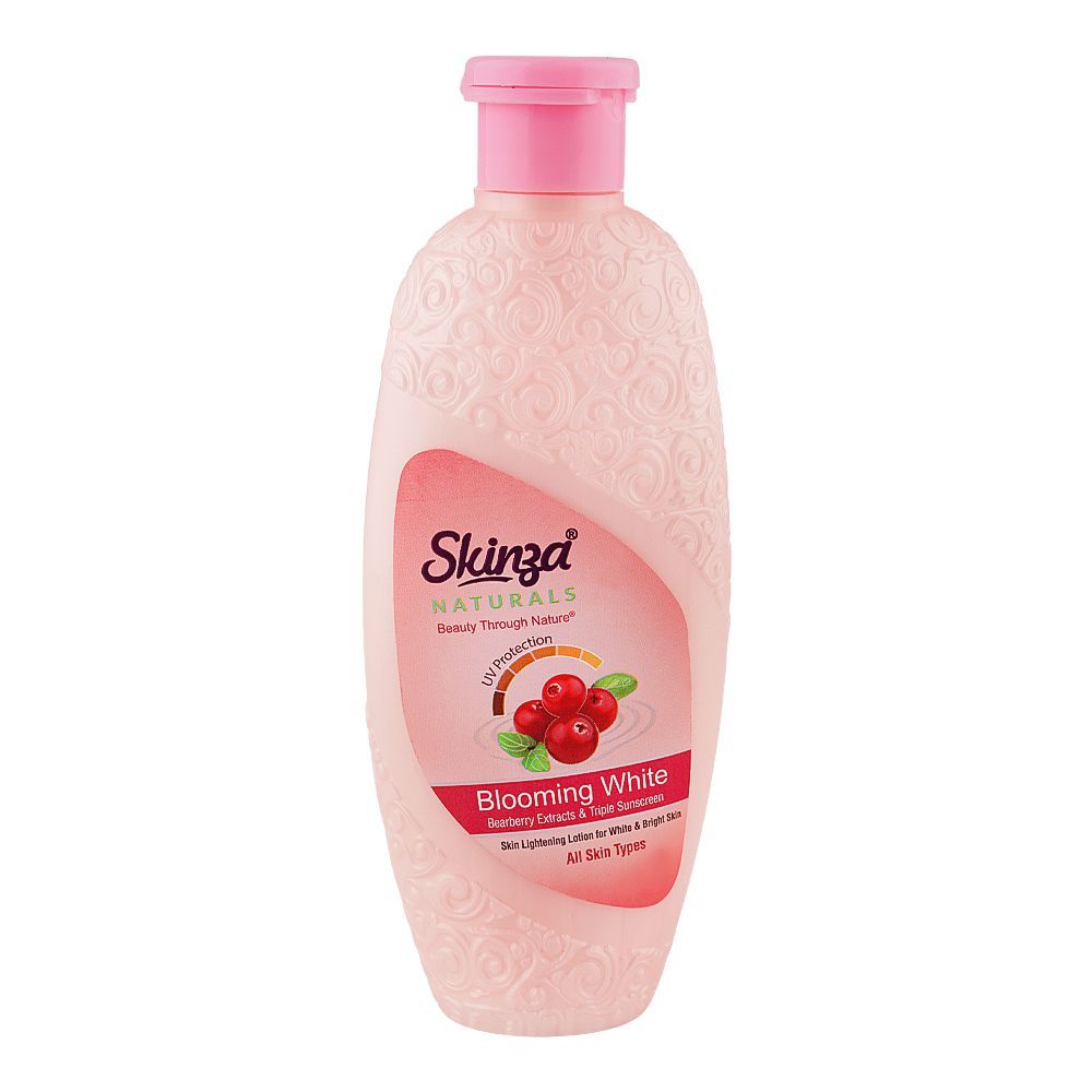 Skinza Natural Blooming White UV Protection Bearberry Extract & Triple Sunscreen Lotion, For All Types Of Skin, 220ml - Main Image