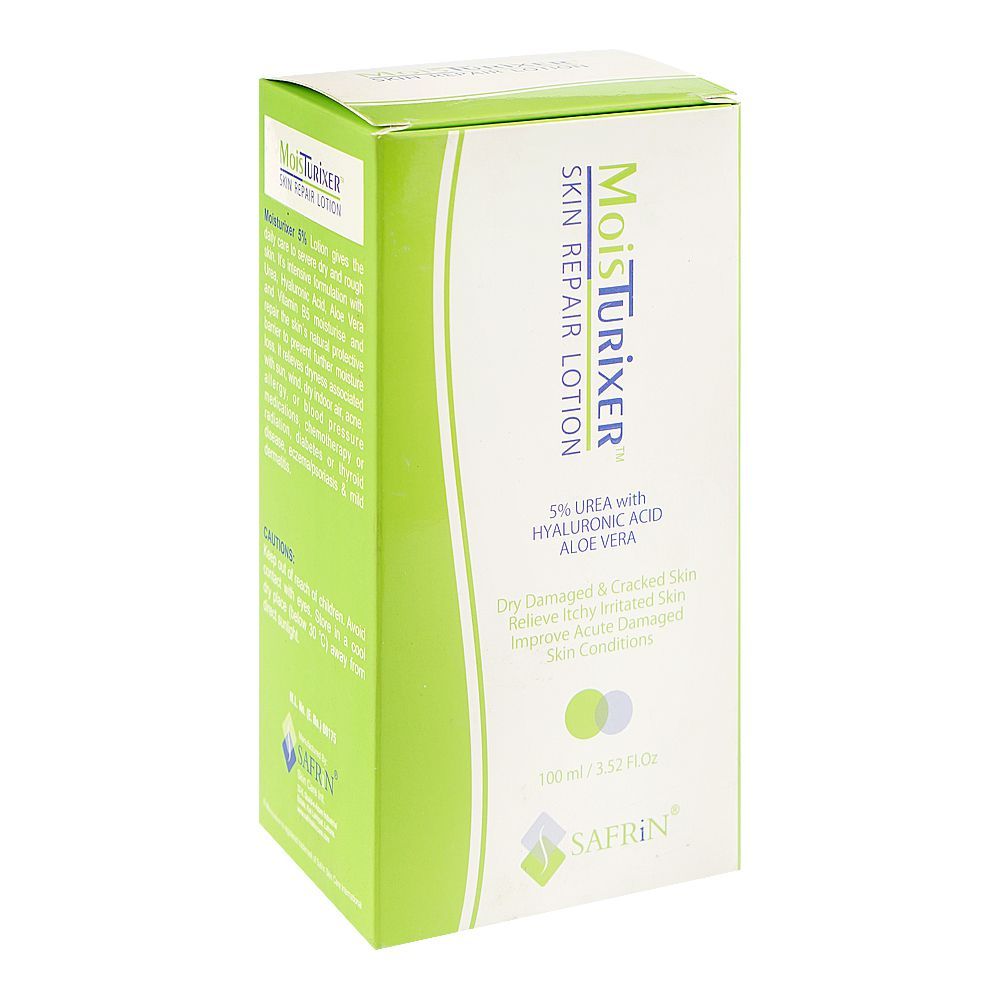 Safrin Skin Care Moisturixer Skin Repair Lotion, Hyaluronic Acid, Aloe Vera, For Dry & Damaged Skin, 100ml - Main Image