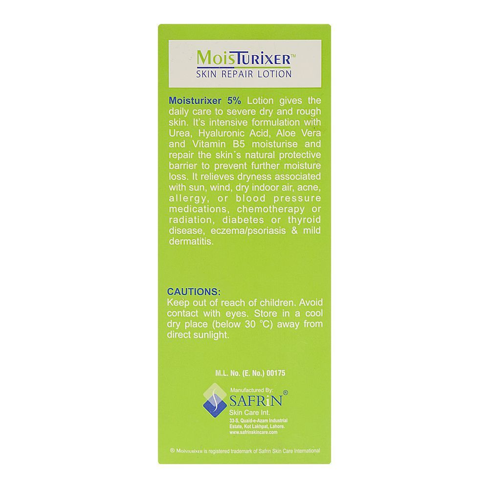 Safrin Skin Care Moisturixer Skin Repair Lotion, Hyaluronic Acid, Aloe Vera, For Dry & Damaged Skin, 100ml - Image 2