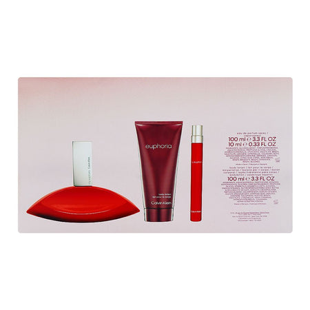 Calvin Klein My Euphoria Set For Women, Eau De Parfum 100ml+ Eau De Parfum 10ml + Body Lotion 100ml - Image 3