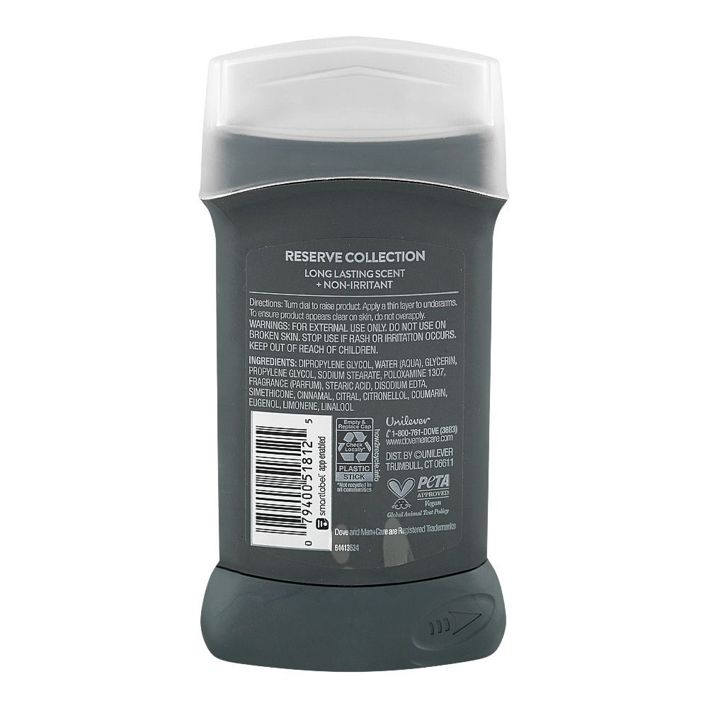Dove Men+ Care Applewood Bourbon 72H Deodorant Stick, Aluminum Free, 85g - Image 2