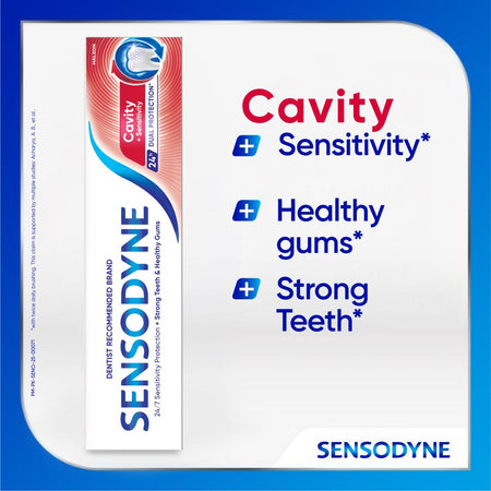 Sensodyne Cavity + Sensitivity 24H Dual Protection Toothpaste, 100g - Image 7
