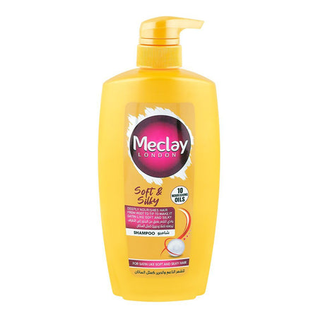 Meclay London 10 Nourishing Oils Soft & Silky Shampoo, For Soft & Silky Hair, 660ml - Main Image