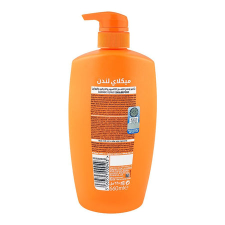 Meclay London Calcium Keratin Biotin Damage Repair Shampoo, For Damaged Hair, 660ml - Image 2