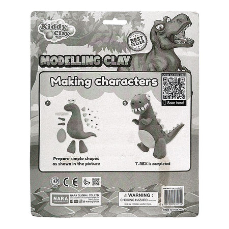 Kiddy Clay Modeling Clay, Gluten Free, Non-Toxic, 3 Years+ ST-150-12+4SMT/RP, 150g - Image 2