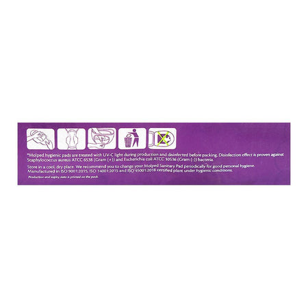 Molped Maxi Thick Advanced Leak Protection With 3D Barrier, Long, Value Pack, 16 Pads - Image 6