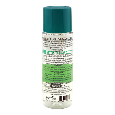 Color Studio Cucumber All-In-1 Micellar Cleansing Water, Alcohol, Oil & Fragrance Free, For All Types Of Skin, 120ml - Image 2