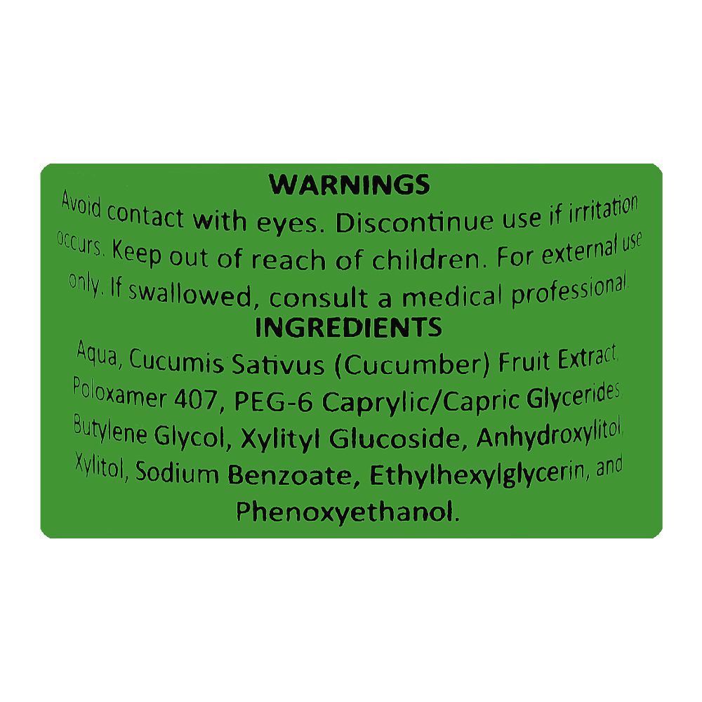 Color Studio Cucumber All-In-1 Micellar Cleansing Water, Alcohol, Oil & Fragrance Free, For All Types Of Skin, 120ml - Image 3