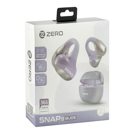 Zero Snap Z-Buds ENC Wireless Earbuds, Up to 7 Hours Play Time, IPX4 Water Resistant, Lavender haze - Image 4