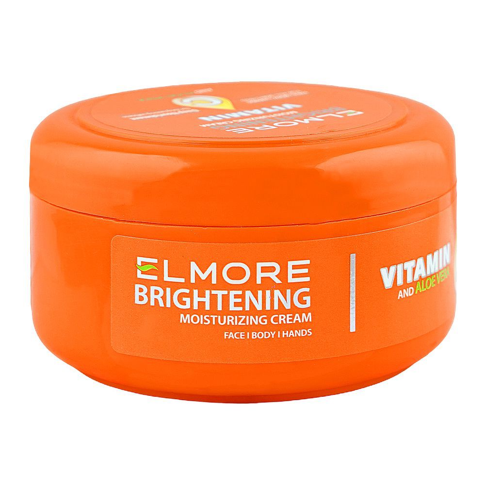 Elmore Brightening & Moisturizing Cream, Vitamin C & Aloe Vera, For Radiant Skin, 200ml - Main Image