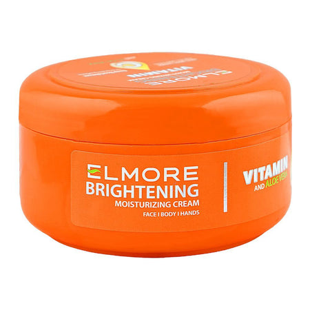 Elmore Brightening & Moisturizing Cream, Vitamin C & Aloe Vera, For Radiant Skin, 200ml - Main Image