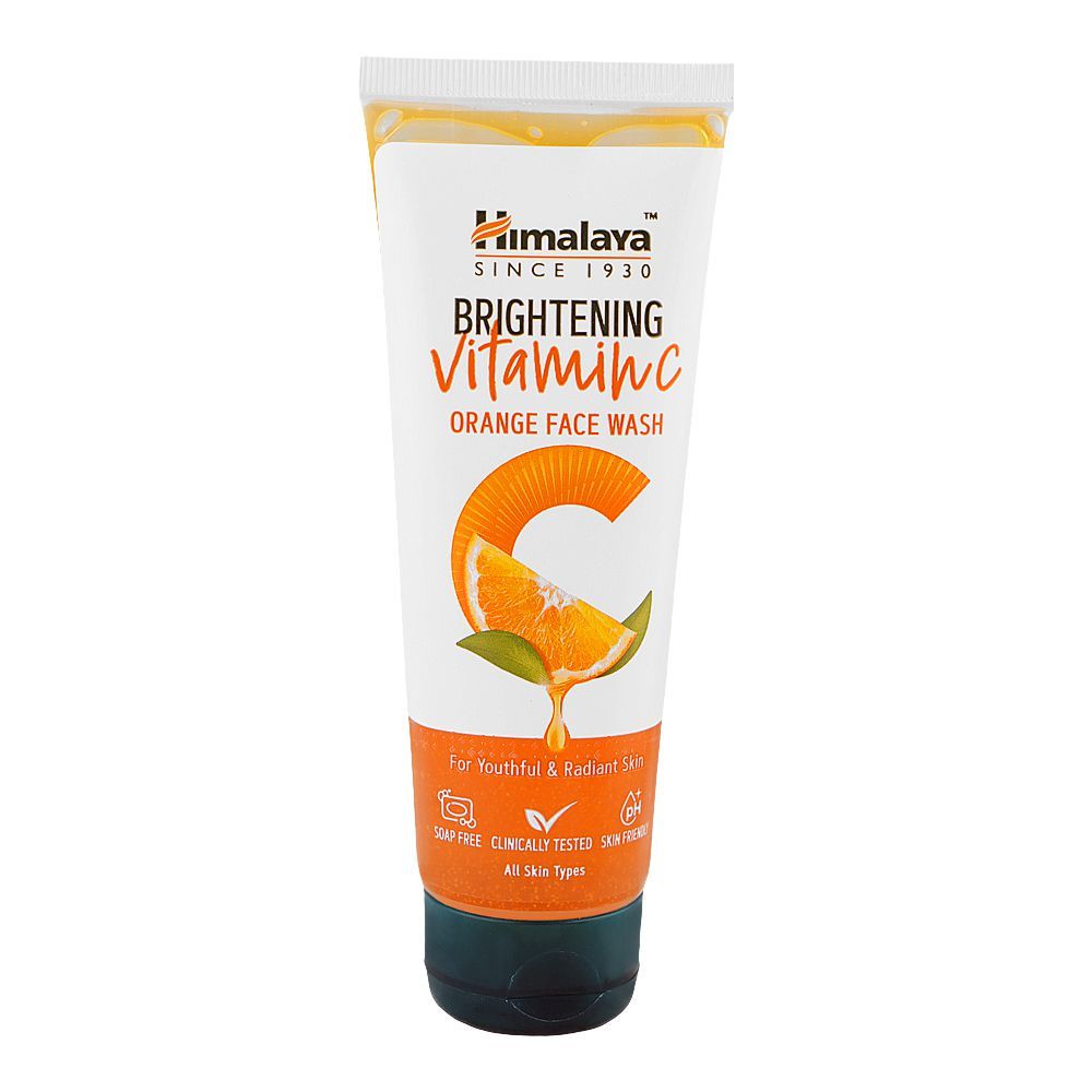 Himalaya Brightening Orange Face Wash, Vitamin C, For All Types Of Skin, 100ml - Main Image