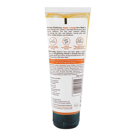Himalaya Brightening Orange Face Wash, Vitamin C, For All Types Of Skin, 100ml - Image 2