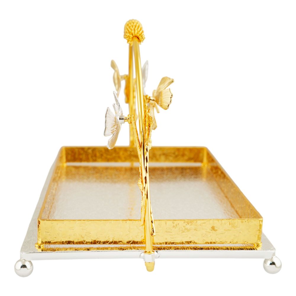 More & More Rectangular Platter, Small, Golden/Silver, BA-71 - Image 3