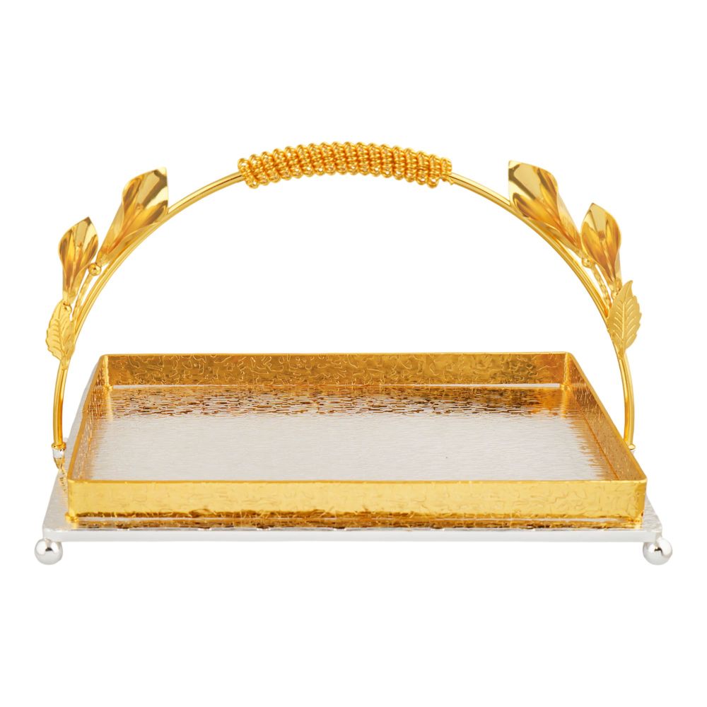 More & More Rectangular Platter, Small, Golden/Silver, BA-80 - Image 2