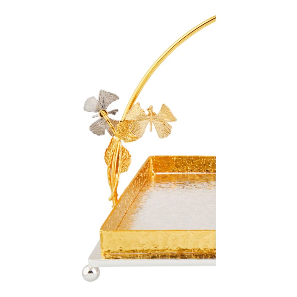 More & More Rectangular Platter, Large, Golden/Silver, BA-73 - Image 4