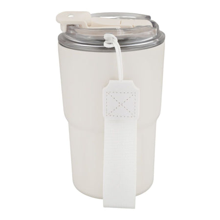 More & More Stainless Steel Coffee Mug, White, 360ml, ZF-026 - Image 2