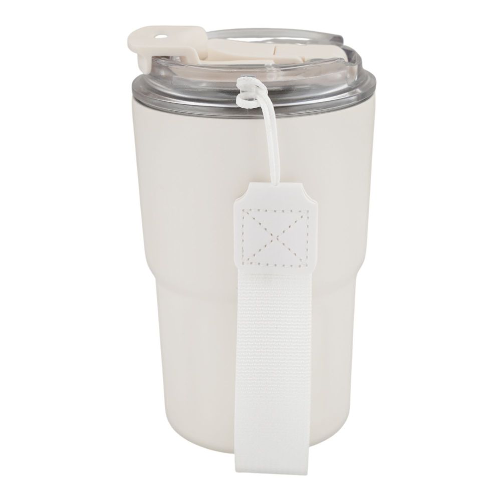 More & More Stainless Steel Coffee Mug, White, 360ml, ZF-026 - Image 2