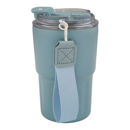More & More Stainless Steel Coffee Mug, Blue, 360ml, ZF-026 - Image 2