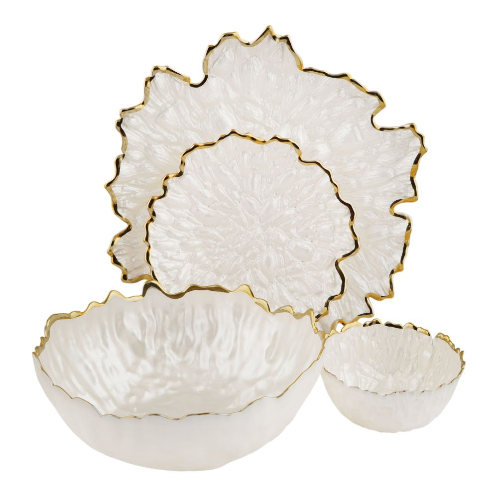 More & More Cake & Fruit Set, White, CF-01, 4-Pack - Main Image