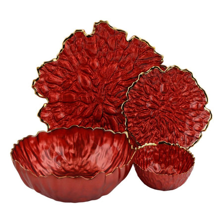 More & More Cake & Fruit Set, Red, CF-05, 4-Pack - Main Image