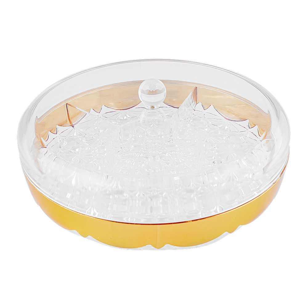 More & More Golden Line Dry Fruit Dish, Large, 244 - Main Image