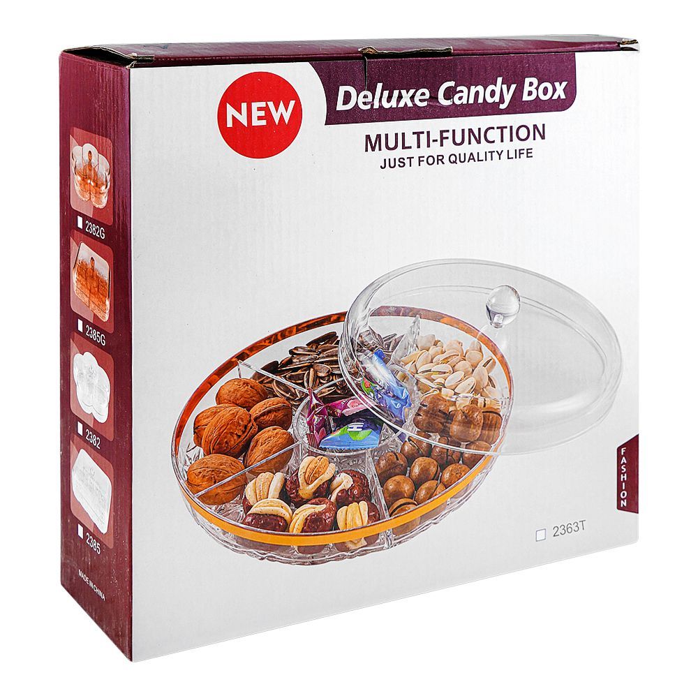 More & More Golden Line Dry Fruit Dish, Large, 244 - Image 3
