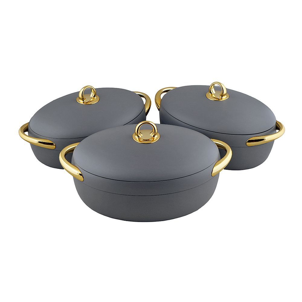 More & More Hotpot Set, Grey, EC915, 2 + 2.5 + 3 Liters, 3-Pack - Main Image