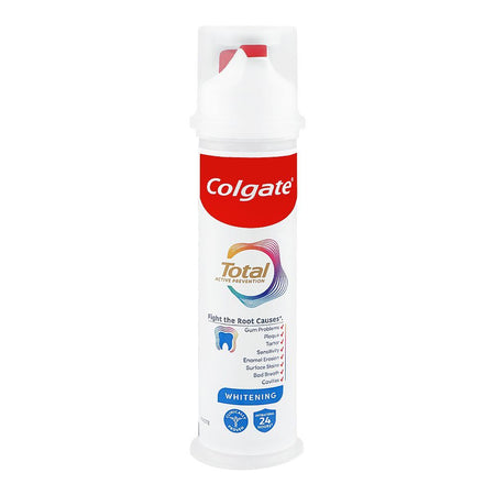 Colgate Total Active Prevention Whitening Toothpaste Pump, 100ml - Main Image