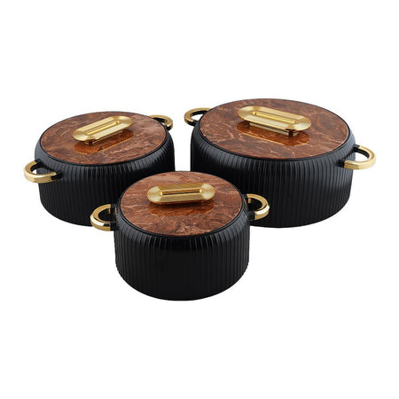 More & More Hotpot Set, Black, EK, 2 + 4 + 6.5 Liters, 3-Pack - Main Image