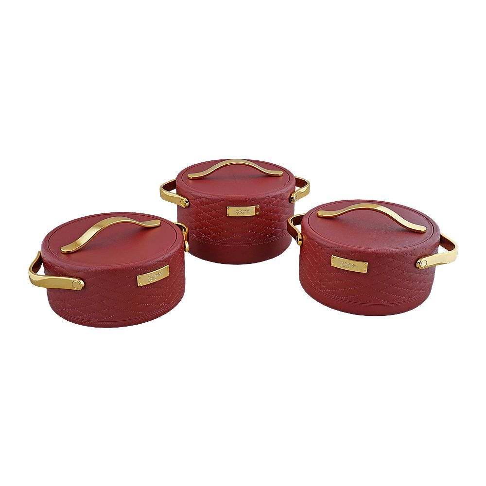 More & More Hotpot Set, Red, EHP, 1.5 + 2 + 2.5 Liters, 3-Pack - Main Image