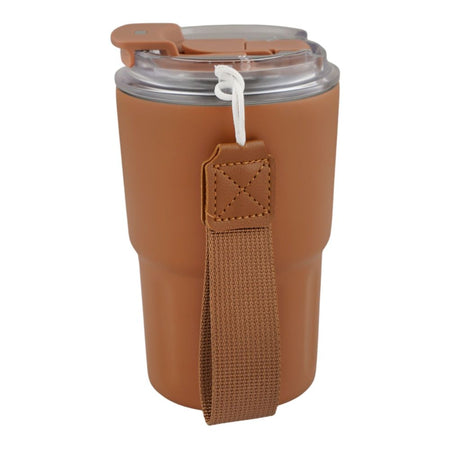 More & More Stainless Steel Coffee Mug, Brown, 360ml, ZF-026 - Image 2
