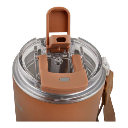 More & More Stainless Steel Coffee Mug, Brown, 360ml, ZF-026 - Image 3