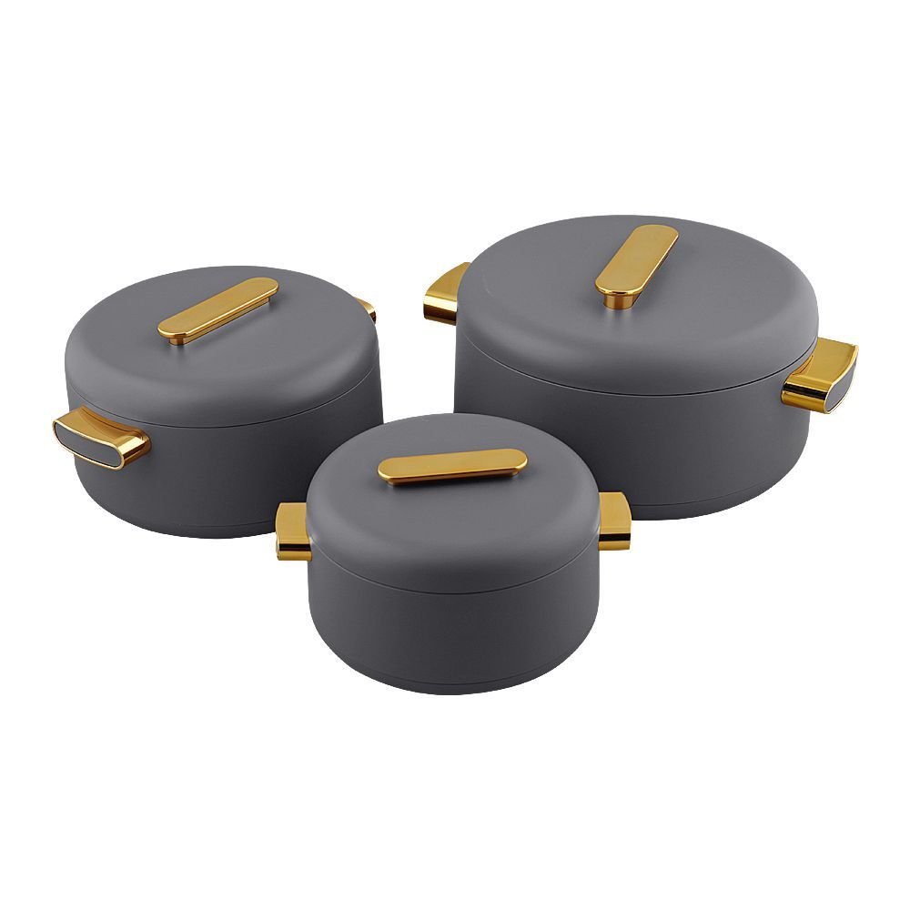 More & More Hotpot Set, Grey, E89135G, 1 + 2 + 3.5 Liters, 3-Pack - Main Image
