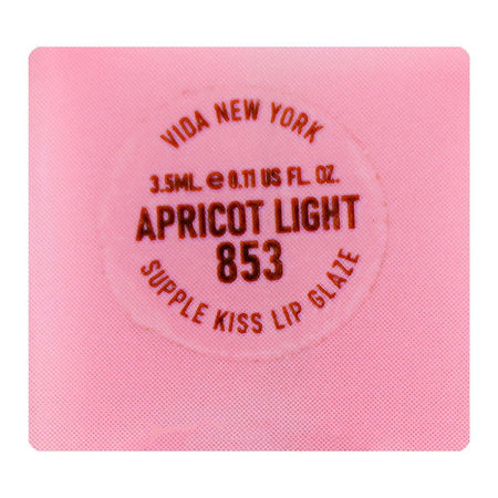 Vi'da New York Supple Kiss Lip Glaze, 853 Apricot Light, 3.5ml - Image 8