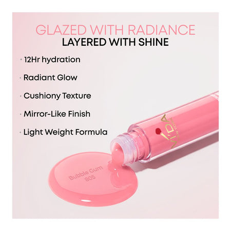 Vi'da New York Supple Kiss Lip Glaze, 805 Bubble Gum, 3.5ml - Image 2